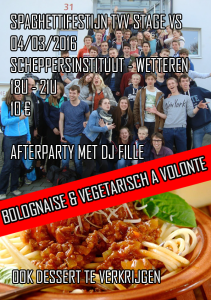 affiche spaghettifestijn 4 maart 2016
